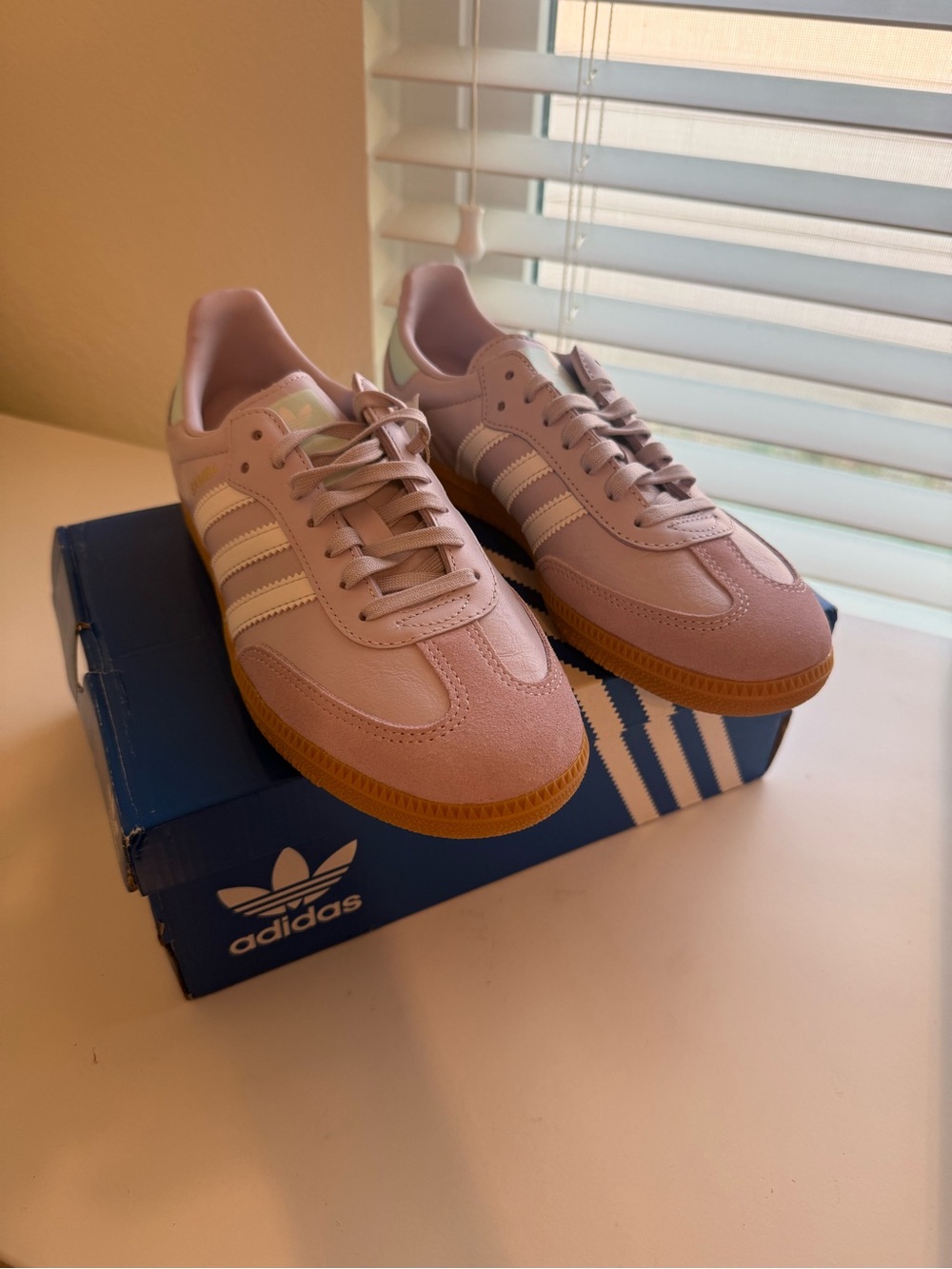 adidas Samba OG 'Silver Dawn White Aqua' - Picture 5 of 8